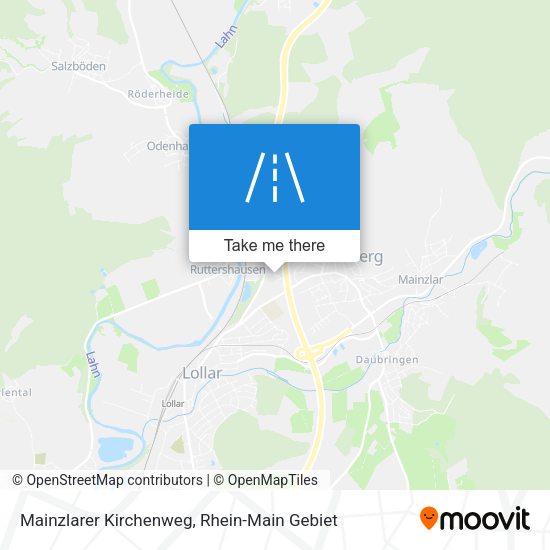 Mainzlarer Kirchenweg map