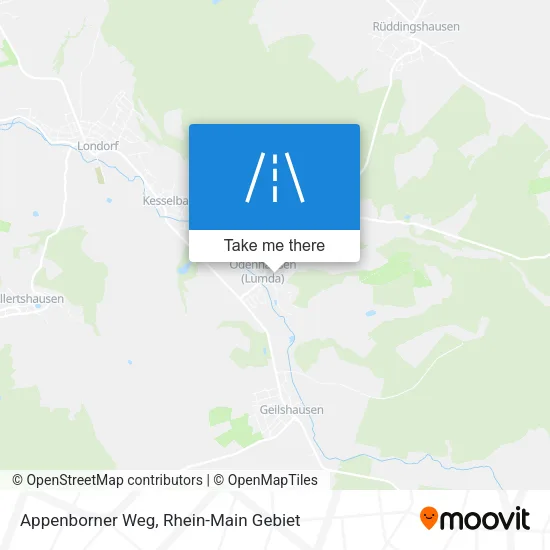 Карта Appenborner Weg