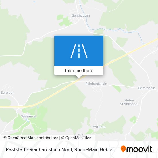 Raststätte Reinhardshain Nord map