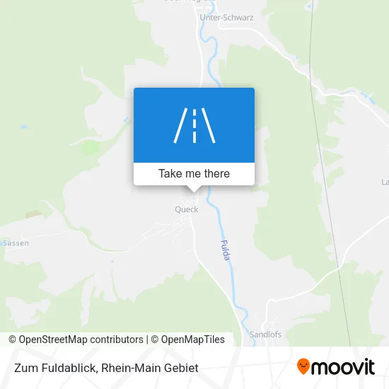 Карта Zum Fuldablick