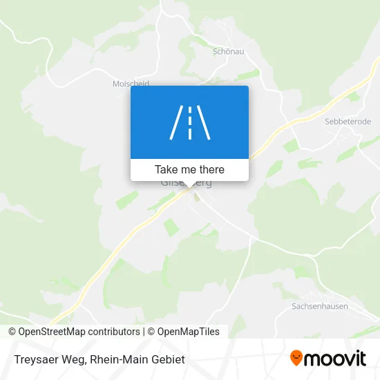 Карта Treysaer Weg