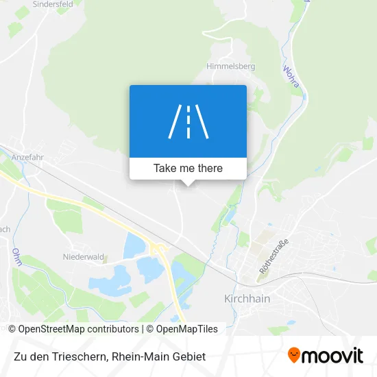 Карта Zu den Trieschern