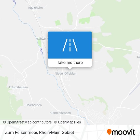Карта Zum Felsenmeer