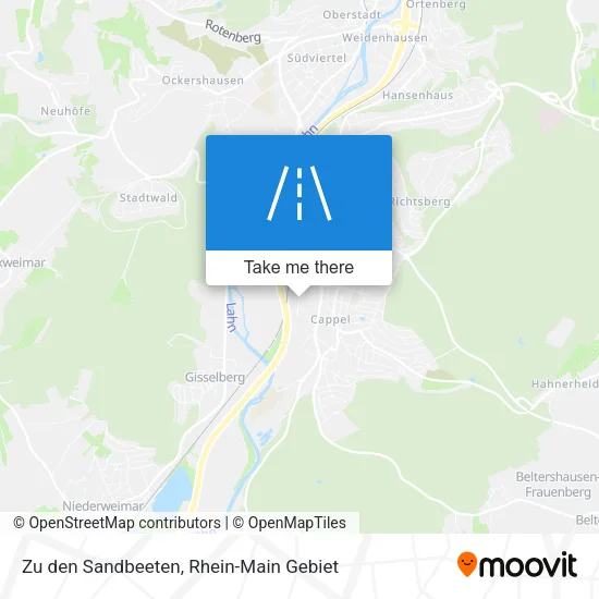 Карта Zu den Sandbeeten