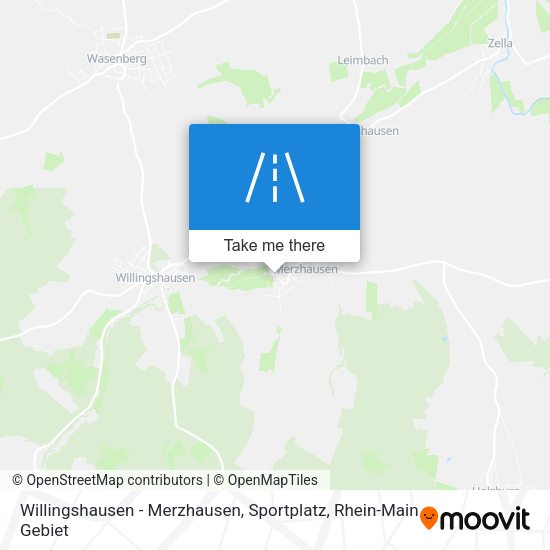 Willingshausen - Merzhausen, Sportplatz map