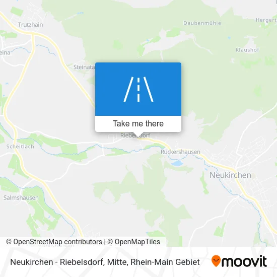 Карта Neukirchen - Riebelsdorf, Mitte