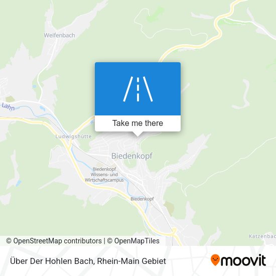 Карта Über Der Hohlen Bach