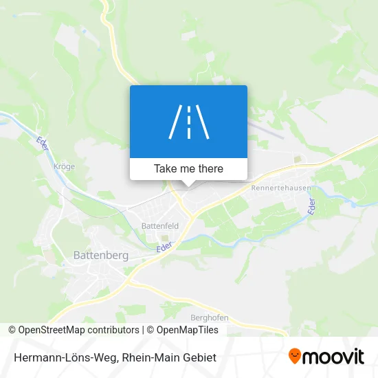 Hermann-Löns-Weg map
