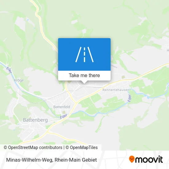 Карта Minas-Wilhelm-Weg