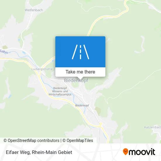 Карта Eifaer Weg