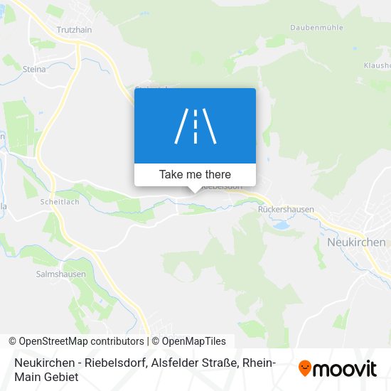 Neukirchen - Riebelsdorf, Alsfelder Straße map