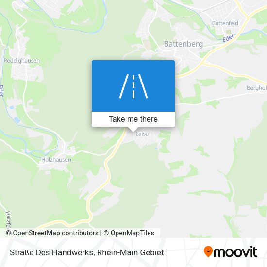 Карта Straße Des Handwerks