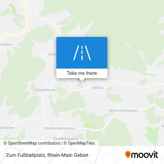 Карта Zum Fußballplatz