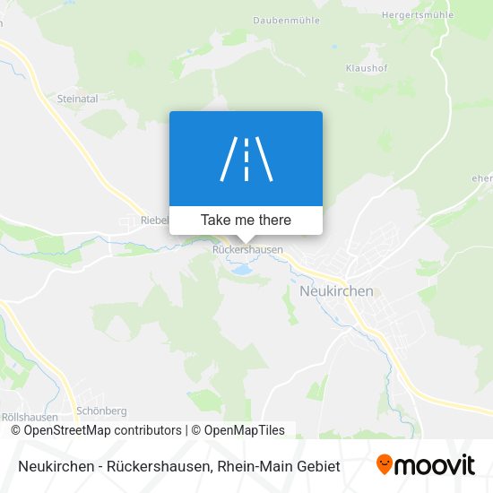 Neukirchen - Rückershausen map