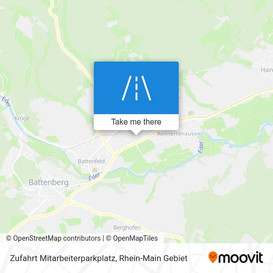 Zufahrt Mitarbeiterparkplatz map