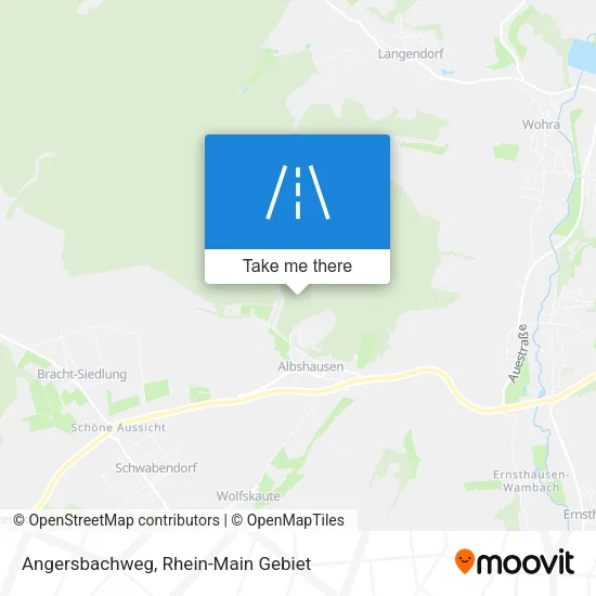 Карта Angersbachweg