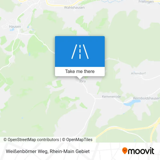 Карта Weißenbörner Weg