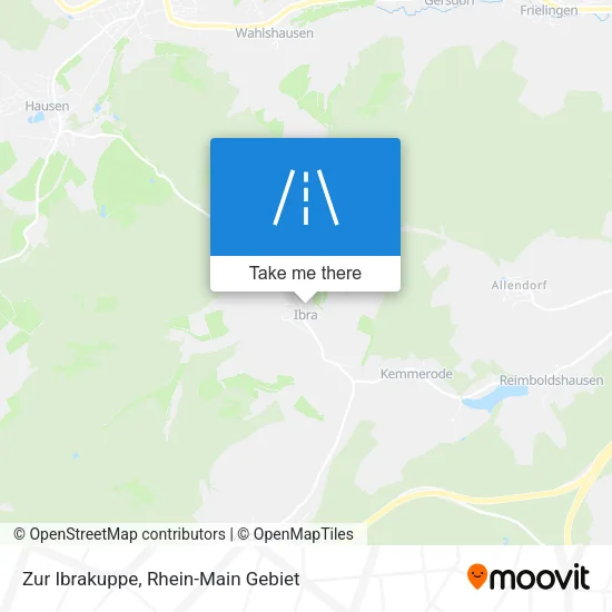 Карта Zur Ibrakuppe
