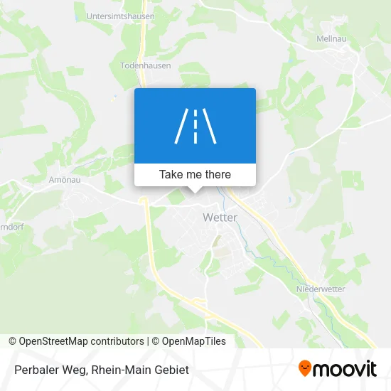 Карта Perbaler Weg