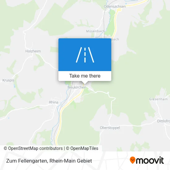 Карта Zum Fellengarten