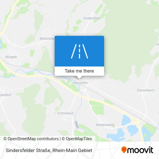 Sindersfelder Straße map