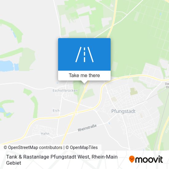 Tank & Rastanlage Pfungstadt West map