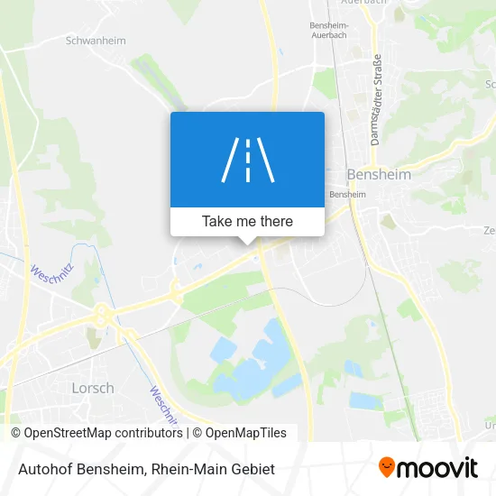 Карта Autohof Bensheim