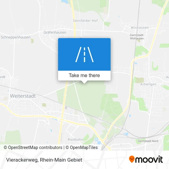 Карта Vierackerweg