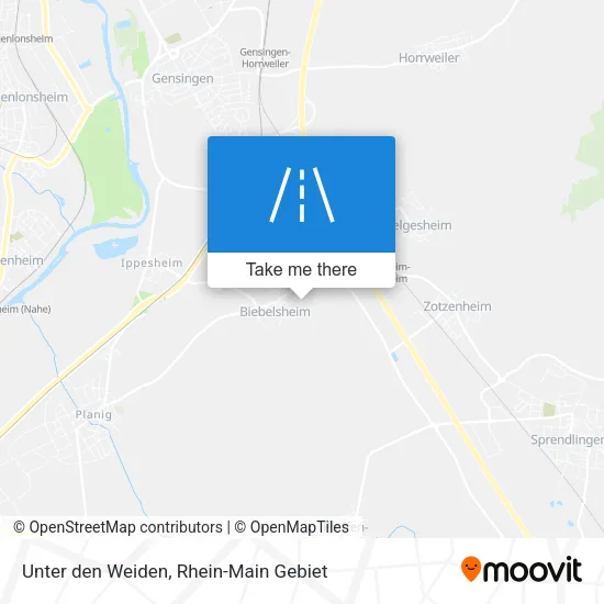 Карта Unter den Weiden