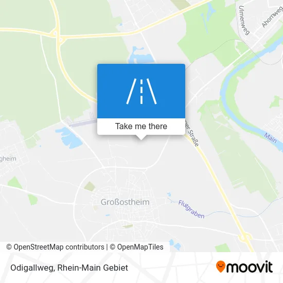 Карта Odigallweg