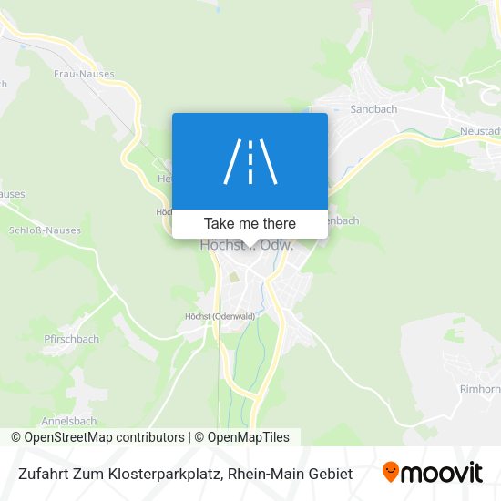 Zufahrt Zum Klosterparkplatz map