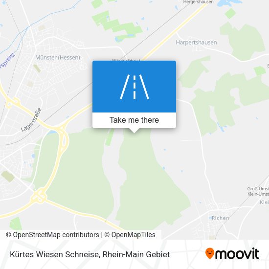 Kürtes Wiesen Schneise map