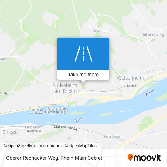 Oberer Rechacker Weg map