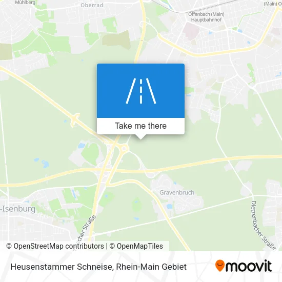 Карта Heusenstammer Schneise