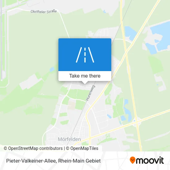 Карта Pieter-Valkeiner-Allee