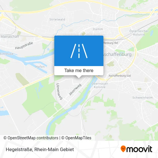 Карта Hegelstraße
