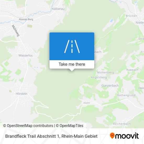 Карта Brandfleck Trail Abschnitt 1