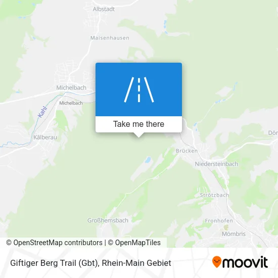 Карта Giftiger Berg Trail (Gbt)