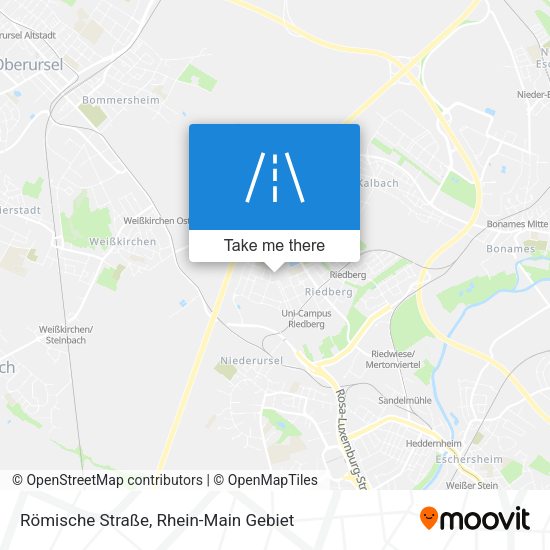 Römische Straße map