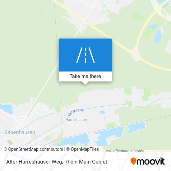 Карта Alter Harreshäuser Weg