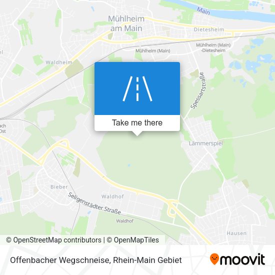Offenbacher Wegschneise map