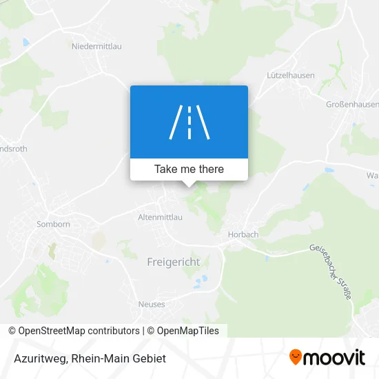 Карта Azuritweg