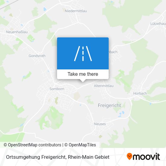 Карта Ortsumgehung Freigericht