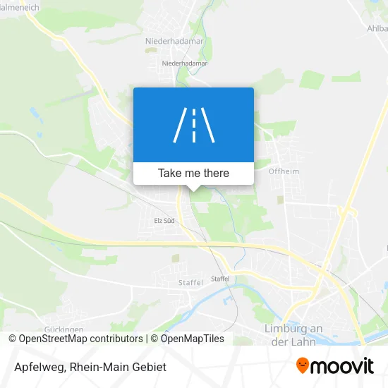 Карта Apfelweg