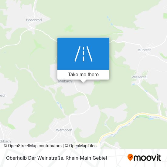 Карта Oberhalb Der Weinstraße