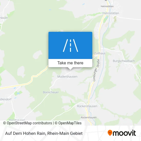 Карта Auf Dem Hohen Rain