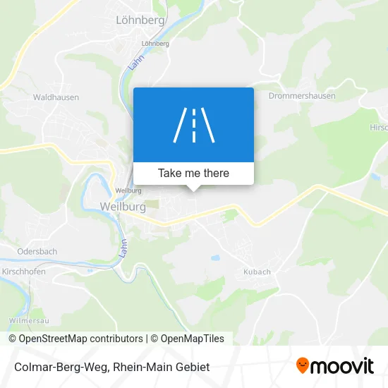 Карта Colmar-Berg-Weg