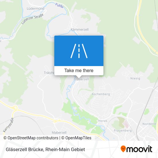 Gläserzell Brücke map