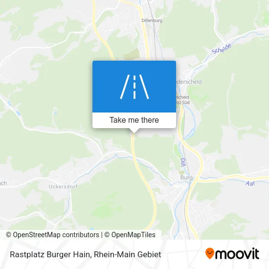 Карта Rastplatz Burger Hain