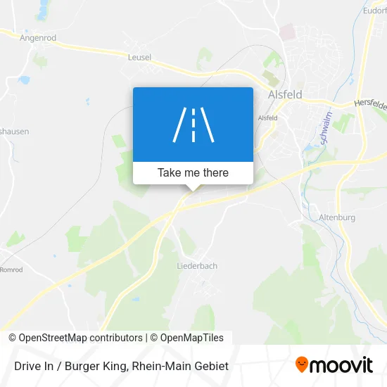Карта Drive In / Burger King